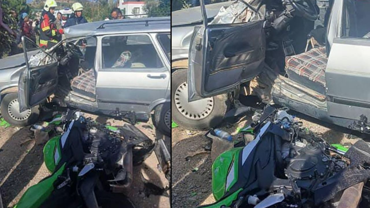 Otomobil ile motosiklet çarpıştı: İki sürücü de yaşamını yitirdi