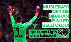 İşte Süper Lig'in en iyi kalecileri: Muslera'yı geride bırakan isimler belli oldu!