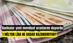 Bankalar yeni mevduat faiz oranlarını açıkladı: 1 milyon lira ne kadar kazandırıyor?