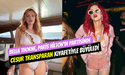 Bella Thorne, Paris Hilton’ın partisinde: Cesur transparan elbisesi yürek hoplattı