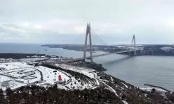 Yavuz Sultan Selim Köprüsü'nün çevresi beyaza büründü!