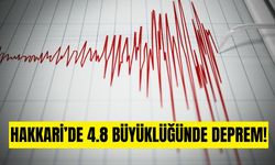 Hakkari’de 4.8 büyüklüğünde deprem meydana geldi!