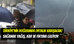 Meteoroloji’den Türkiye’nin doğusu için uyarı: Sağanak yağış, kar ve fırtına kapıda