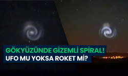 Siirt semalarında gizemli ışık spirali: UFO mu, roket mi?