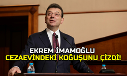 Ekrem İmamoğlu, cezaevindeki koğuşunu çizdi