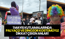 1 Mayıs Kutlamalarına Bir Kişi Palyaço Kostümüyle Katıldı: "İşim Bu, İş Kıyafetimle Geldim"
