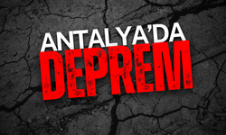 Antalya'da 4.0 Büyüklüğünde Deprem!