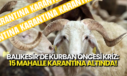Balıkesir’de Kurban Öncesi Kriz: 15 Mahallede Karantina Altında!