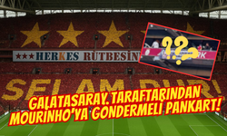Galatasaray Taraftarından Şampiyonluk Öncesi Mourinho’ya Göndermeli Pankart!