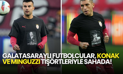 Galatasaraylı Futbolcular, Konak ve MInguzzI Tişörtleriyle Sahada!
