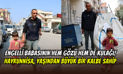 Görme engelli babasını gözleri ve kulakları oluyor: 6 yaşındaki Hayrunisa’nın büyük fedakarlığı göz yaşarttı