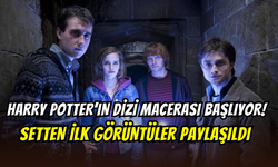 Harry Potter dizisinin macerası başlıyor: Setten ilk kareler geldi