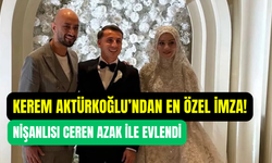 Kerem Aktürkoğlu en özel imzasını attı: Kocaeli’nde nişanlısı Ceren Azak ile evlendi