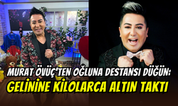 Murat Övüç’ten altın şov: Gelinine 2 metre altın kolye taktı