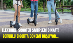 Elektrikli Scooterlara Zorunlu Trafik Sigortası Geliyor!