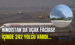 Hindistan’da 242 kişiyi taşıyan uçak yere çakıldı: Ülkede kırmızı alarm verildi