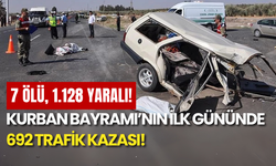 Kurban Bayramı’nın İlk Gününde 692 Trafik Kazası: 7 Can Kaybı, 1.128 Yaralı!