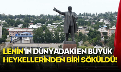 Lenin’in Dev Heykeli Oş Meydanından Kaldırıldı!