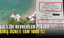 Mermerli Plajı’nda Şok Giriş Ücreti! Valilikten Özel Şirkete Devredilen Plajda Kişi Başı 1000 TL İddiası!