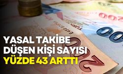 Yasal takibe düşen kişi sayısı yüzde 43 arttı
