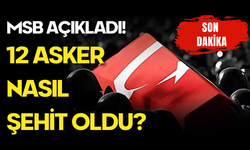 12 Asker Nasıl Şehit Oldu? Milli Savunma Bakanlığı Açıklama Yaptı!