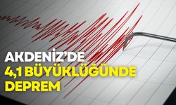 Akdeniz’de 4,1 büyüklüğünde deprem: Naci Görür’den açıklama geldi