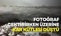 Ayder Yaylası'nda facia: Fotoğraf çektirirken üzerine kar kütlesi düştü