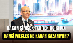 Bakan Şimşek gelir beyanlarını açıkladı: Doktor 61 bin, kuaför 3 bin TL beyan ediyor