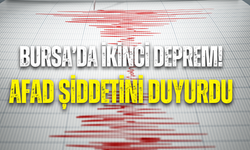 Bursa’da bir deprem daha: Şiddeti 4,2