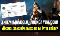 Ekrem İmamoğlu hakkında yeni iddia: Yüksek lisans diploması iptal mi edildi?