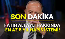 Gazeteci Fatih Altaylı hakkında en az 5 yıl hapis istemi