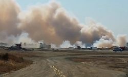 Silivri’de İBB’ye ait çöp sahasında yangın!
