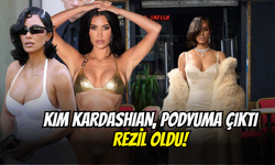 Kim Kardashian'ın Podyum Yürüyüşü Dalga Konusu Oldu