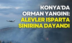 Konya'da Orman Yangını: Alevler Isparta Sınırına Dayandı