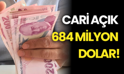 SON DAKİKA… Cari Açık 684 Milyon Dolar!