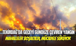 Tekirdağ’da yangın yerleşim yerlerine ulaştı: Binlerce kişi ve hayvan tahliye ediliyor