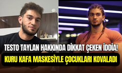 Testo Taylan’dan skandal hareket: Kuru kafa maskesiyle çocukları kovaladı