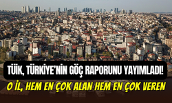 TÜİK iç göç istatistiklerini açıkladı: En çok göç alan ve veren aynı il