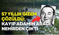 57 yıllık gizem çözüldü: Kayıp adamın aracı nehirden çıktı
