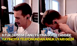 6.1’lik Deprem Canlı Yayına Böyle Yansıdı: Yayıncıya Telefonundan Anlık Uyarı Geldi, O Anlar Nefes Kesti!
