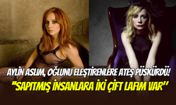 Aylin Aslım mayosuz oğlunu savundu: ‘’Bu derece sapıtmış insanlara iki çift lafım var’’