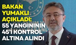 Bakan Yumaklı: 55 orman yangınının 45’i kontrol altına alındı