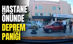 Balıkesir Üniversitesi Hastanesi Önünde Deprem Anı Panik Kamerada