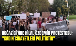 Boğaziçi'nde Hilal Özdemir Protestosu: Öğrenciler 'Kadına Şiddete Sessiz Kalınmayacak' Dedi!