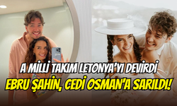 Ebru Şahin’den galibiyet coşkusu: Cedi Osman’a koşarak sarıldı