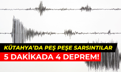 Kütahya’da peş peşe depremler: Simav’da 5 dakikada 4 sarsıntı oldu