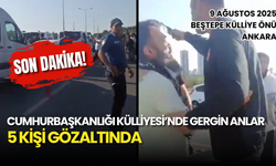 SON DAKİKA! Beştepe'de Gergin Anlar: Filistin İçin Mektup Vermek İsteyen 5 Kişi Gözaltında