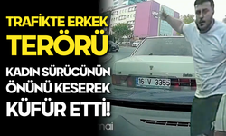 Trafikte Erkek Dehşeti: Kadın Sürücünün Önünü Keserek Küfür Etti!