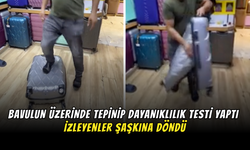 Turiste Bavul Satarken Üstünde Tepinerek Dayanıklılık Testi Yapan Satıcı Sosyal Medyada Gündem Oldu!