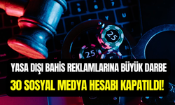 Yasa dışı bahis reklamı yapan 30 sosyal medya hesabı erişime kapatıldı